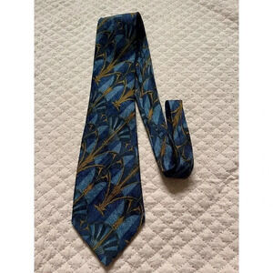 Richel Men's Handmade feather leaf Multicolor Silk‎ Tie Classic Academia
